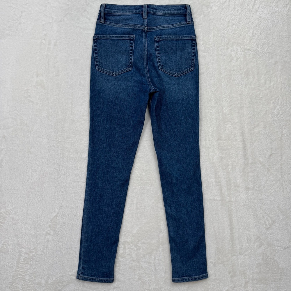 DKNY Jeans Womens 26 Blue High Rise Skinny Stretch Denim Dark Wash - Picture 8 of 12